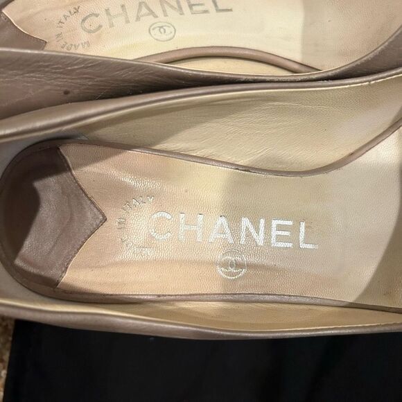 Chanel size 37 Open Toe Heels with dustbag - Picture 12 of 12